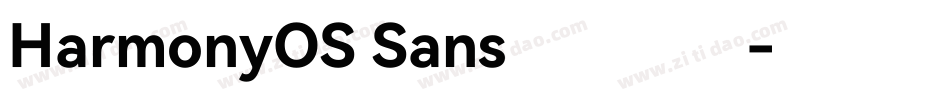 HarmonyOS Sans鸿蒙字体字体转换